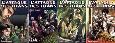 L'Attaque des Titans n°5-6-7-8